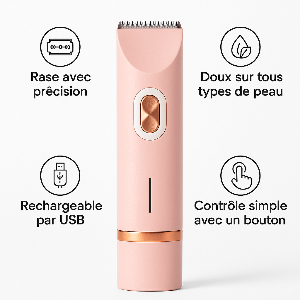 NUOSHAVE - Rasoir Épilateur Électrique 2 en 1